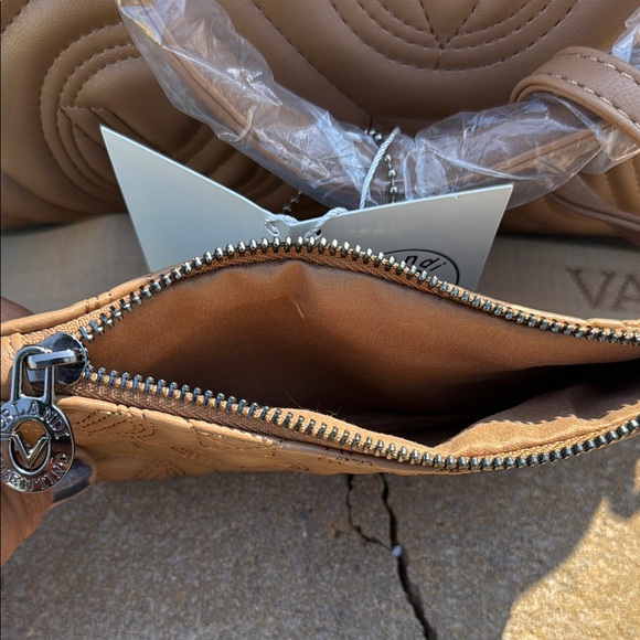 Valentino Orlandi Tan Tote Bag with wristlet New - Picture 10 of 10